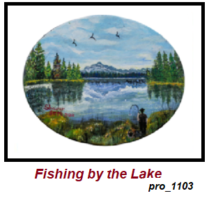 Fishing by the Lake