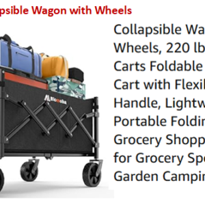 Collapsible Wagon with Wheels