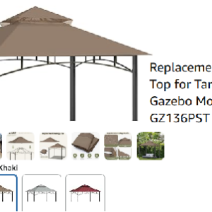 Gazebo Replacement Canopy